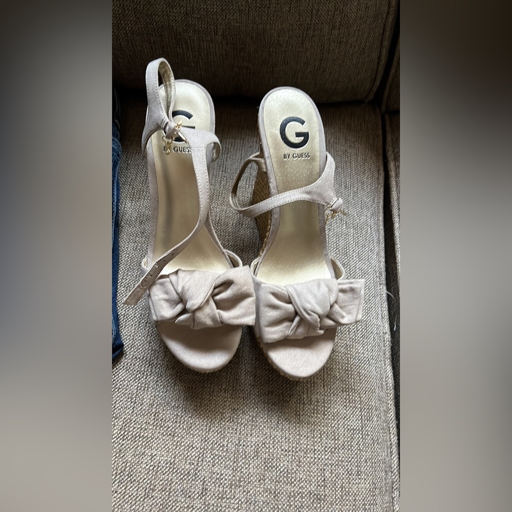 Tan Guess wedges